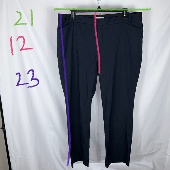 ColdWater Creek Slacks Dress Pants Curvy Fit Front Pockets Hook and Eye Closure - Picture 9 of 11